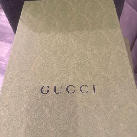 Men’s Gucci Rubber Double Strap Sandal Slide - Picture 7 of 7